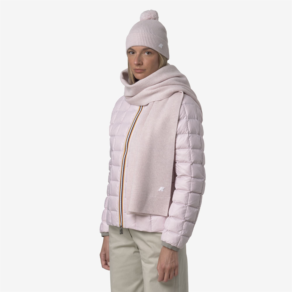 Bufanda de punto de lana unisex gris para clima frío 02