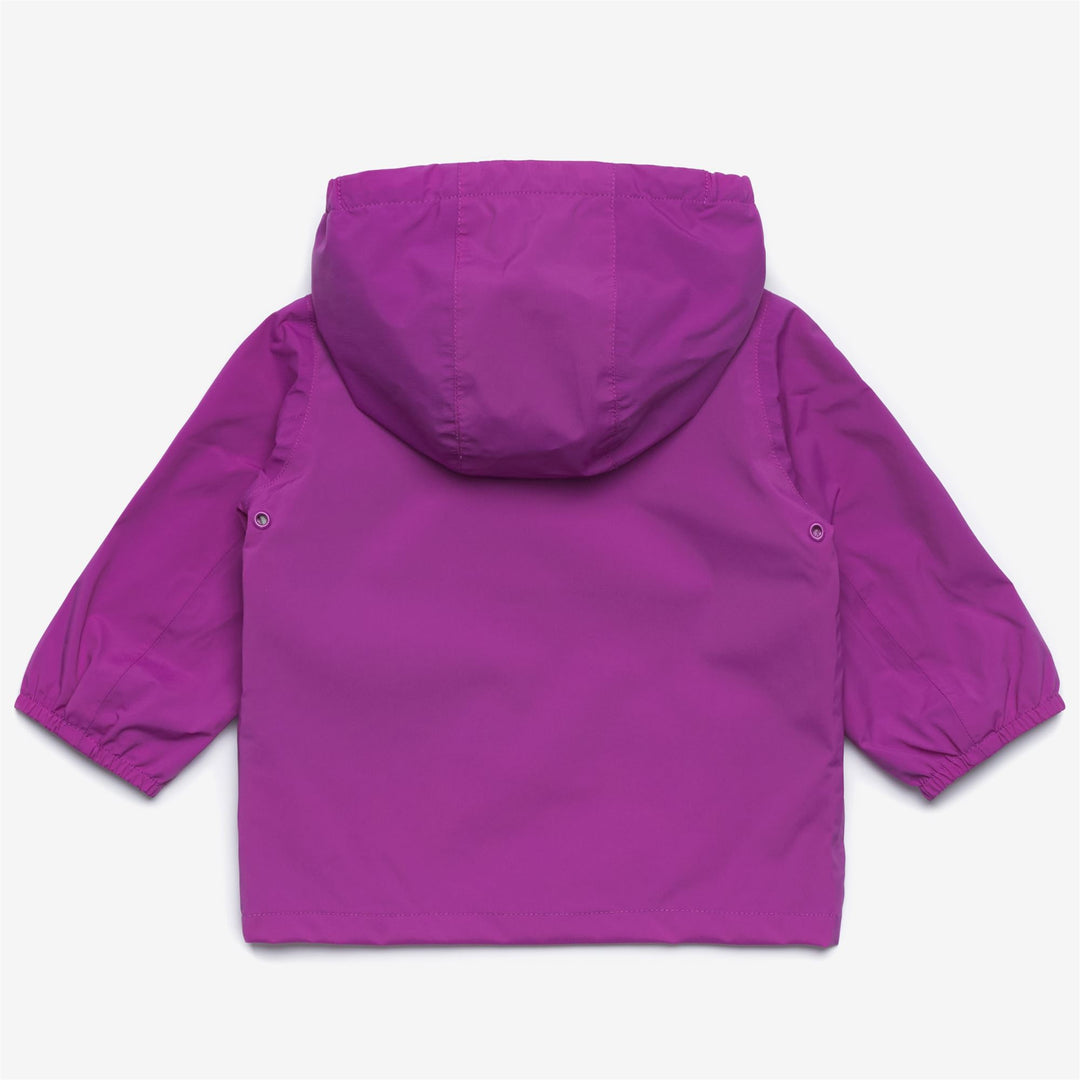 Chaqueta de nylon elástico impermeable para niños en color violeta main