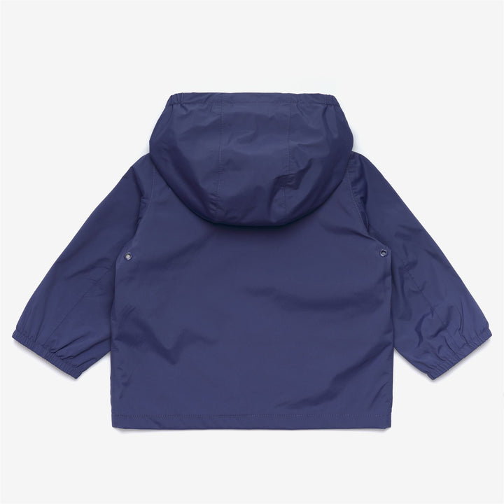 Chaqueta de nylon elástico impermeable para niños azul cobalto 2