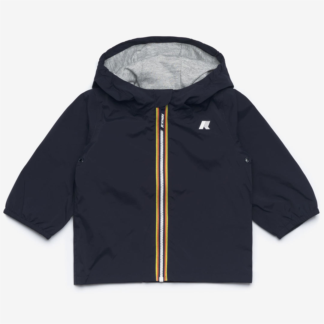 Giacca in Nylon Stretch Unisex per Bambini Blu per Tempo Variabile 01