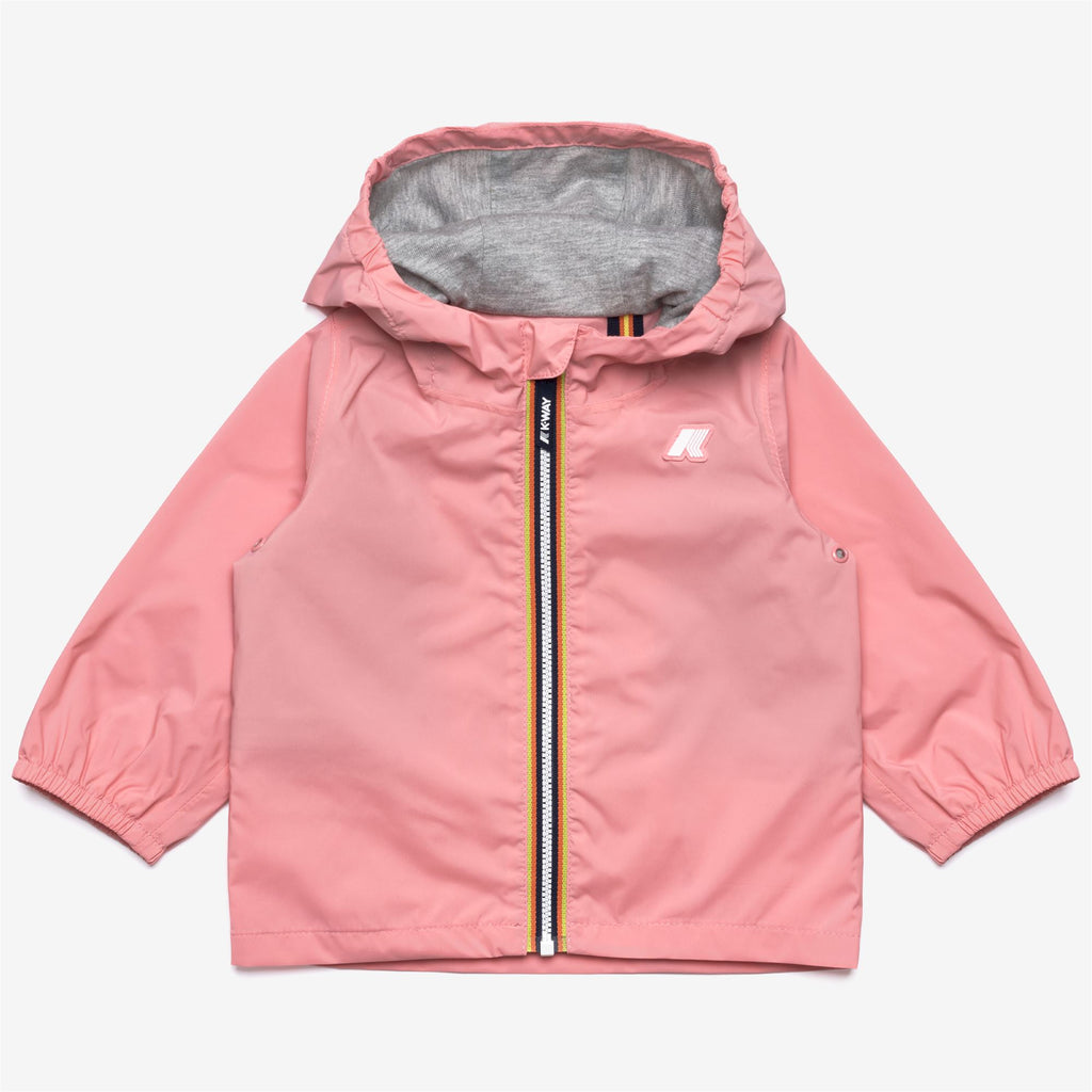 Jackets_Kid unisex_E. JACK STRETCH NYLON JERSEY_Short_Pink Geranium - Commercial 1
