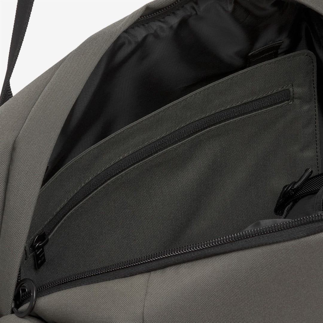 Borsa tote unisex verde nera con scomparto per laptop main