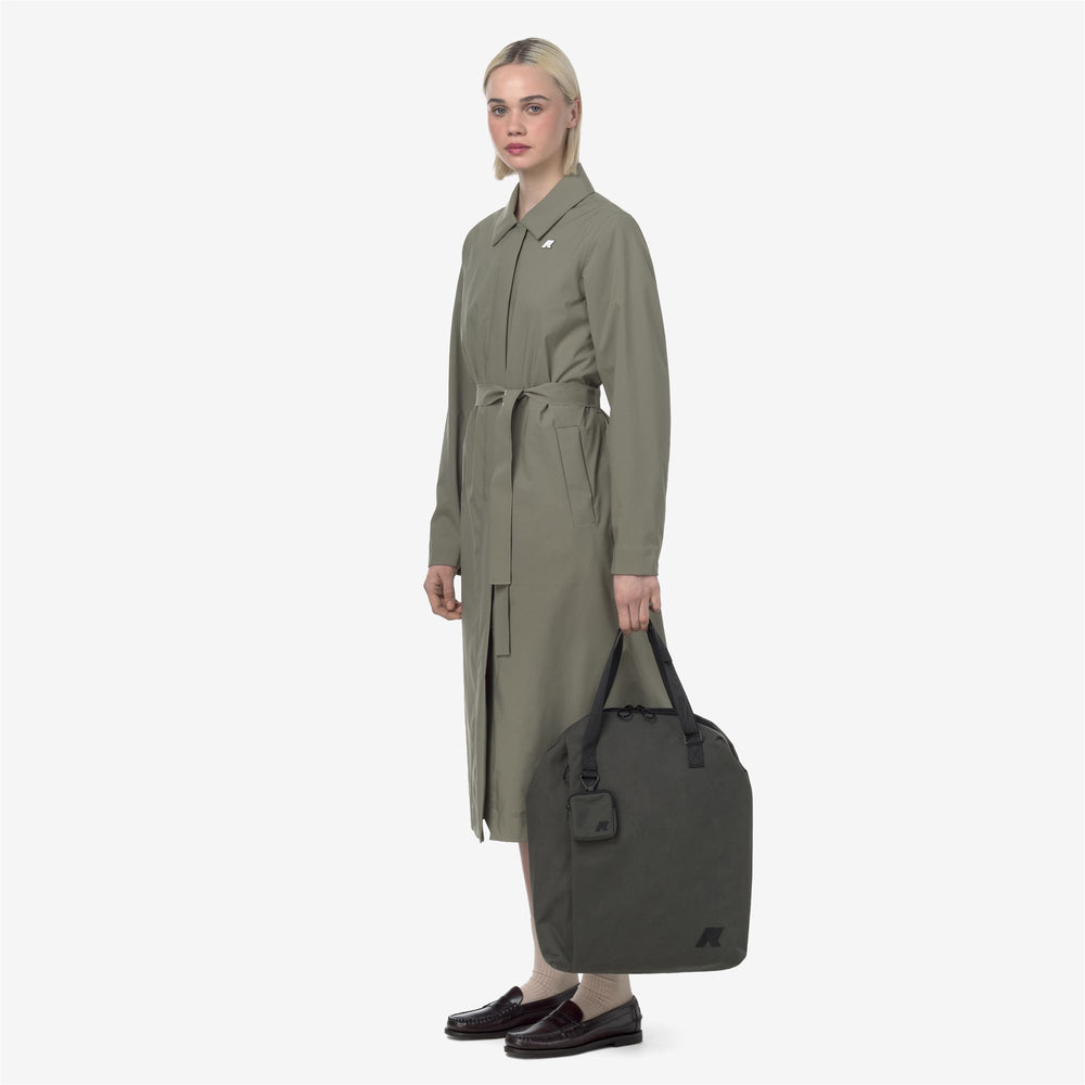 Green black Unisex Tote Bag with Laptop Compartment 02