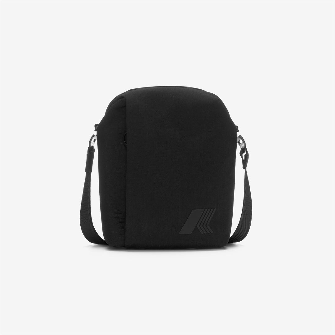 Black Unisex Small Nylon Crossbody Shoulder Bag 01
