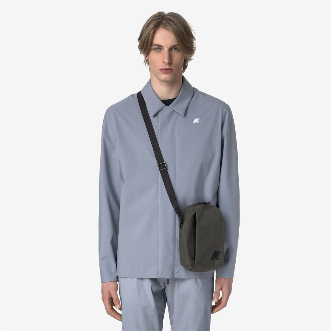 Borsa a tracolla unisex verde con tasche multiuso main