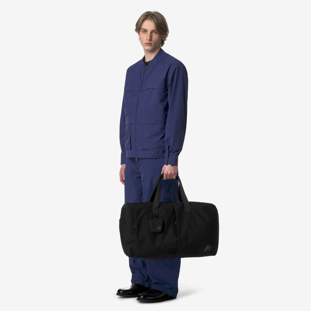 Borsa da viaggio unisex nera con tracolla rimovibile main