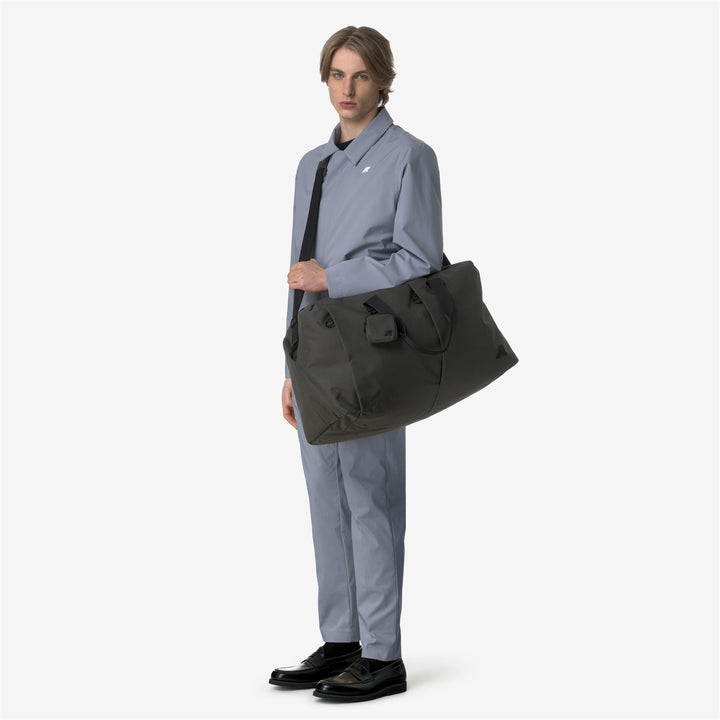 Green unisex Travel Duffle Bag with Padded Shoulder Strap 5