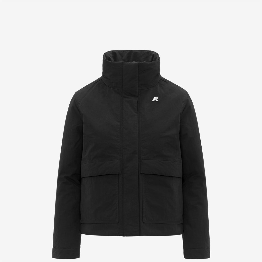 Chaqueta corta negra de corte A para mujer con aislamiento PrimaLoft main