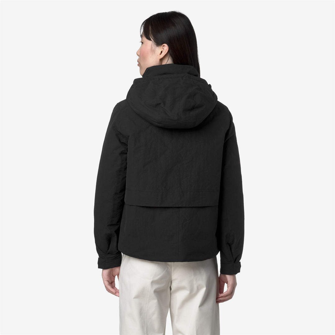 Chaqueta corta negra de corte A para mujer con aislamiento PrimaLoft main