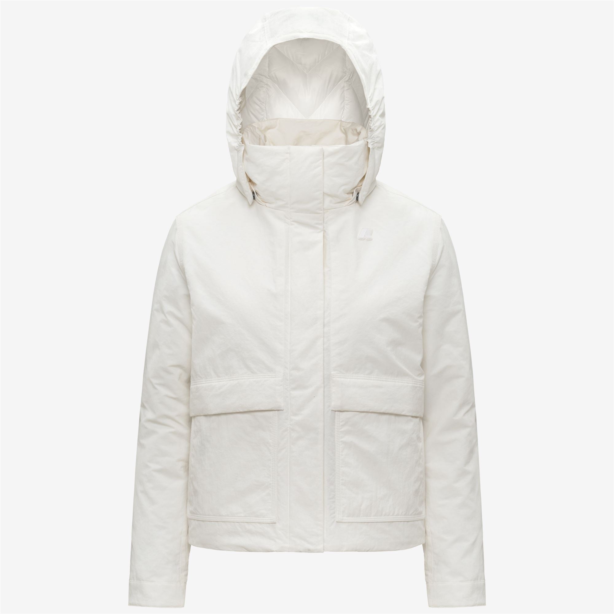 Jackets_WOMAN_KALI WARM COTTON NYLON_Short_White Gardenia - Commercial 1