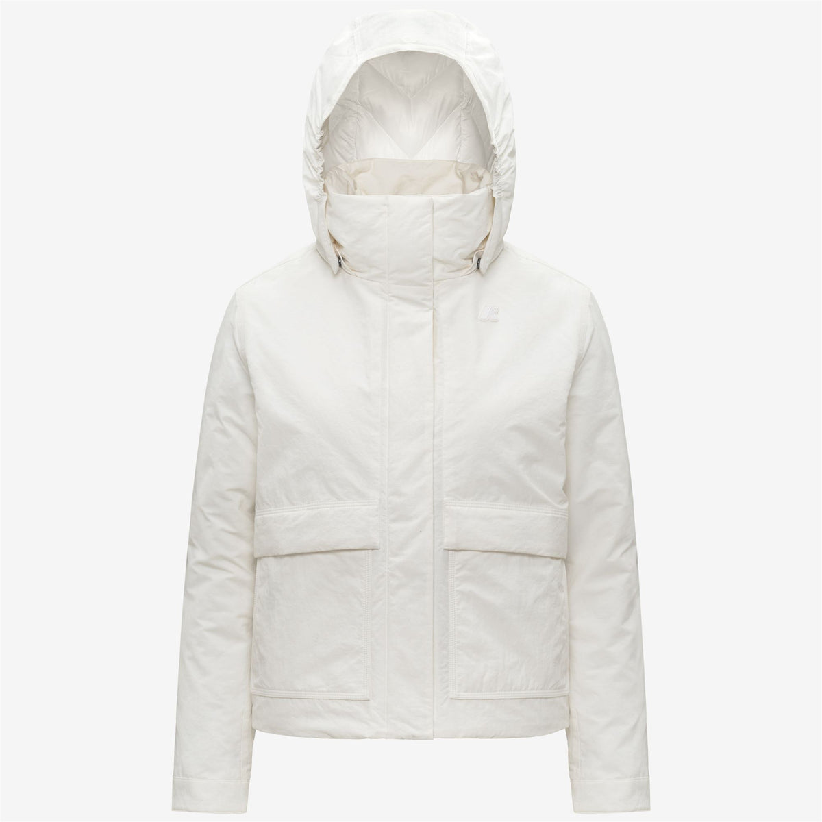 Jackets_WOMAN_KALI WARM COTTON NYLON_Short_White Gardenia - Commercial 1