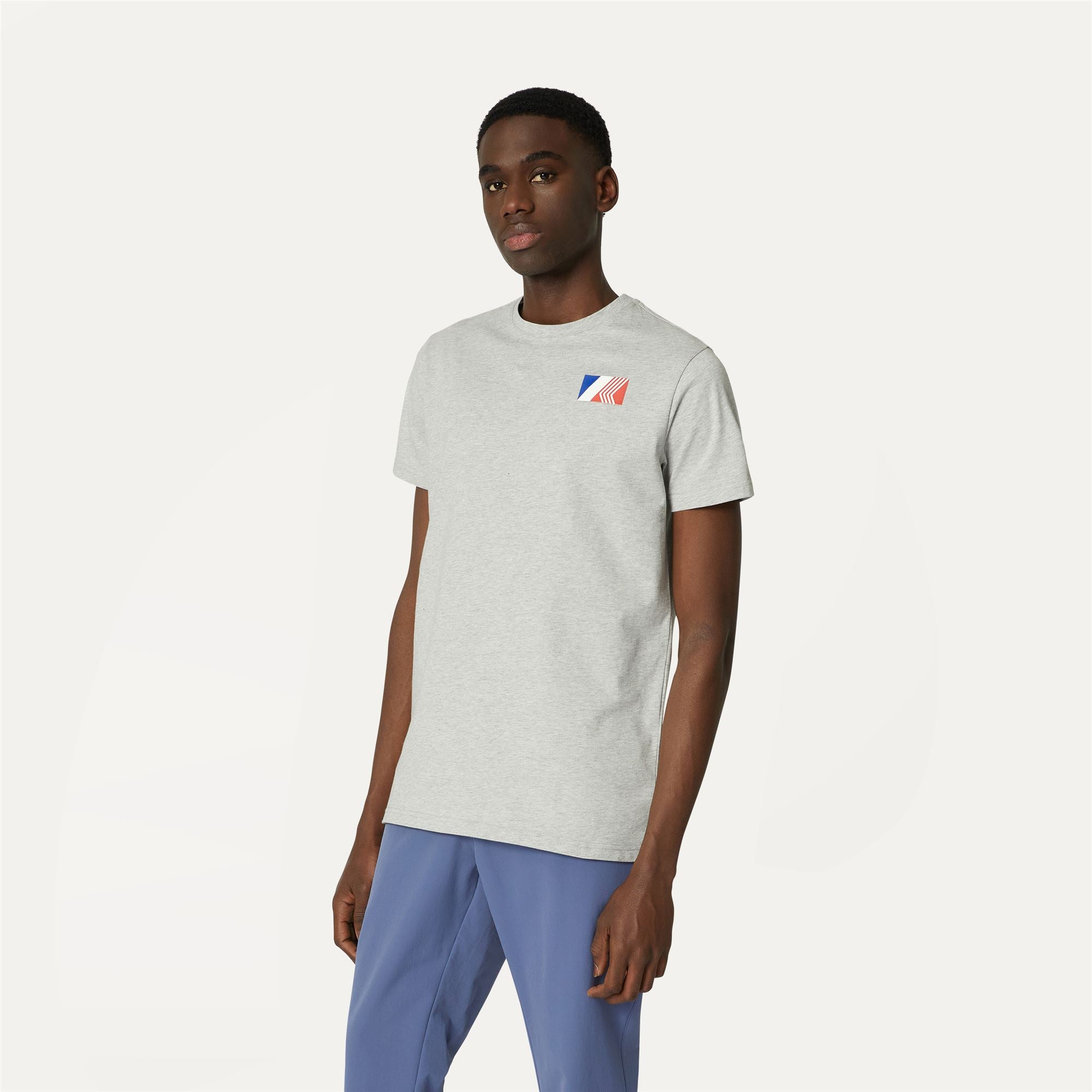 T-Shirts & Top_MAN_ODOM LOGO BOX_T-Shirt_GREY MEL - Commercial 5