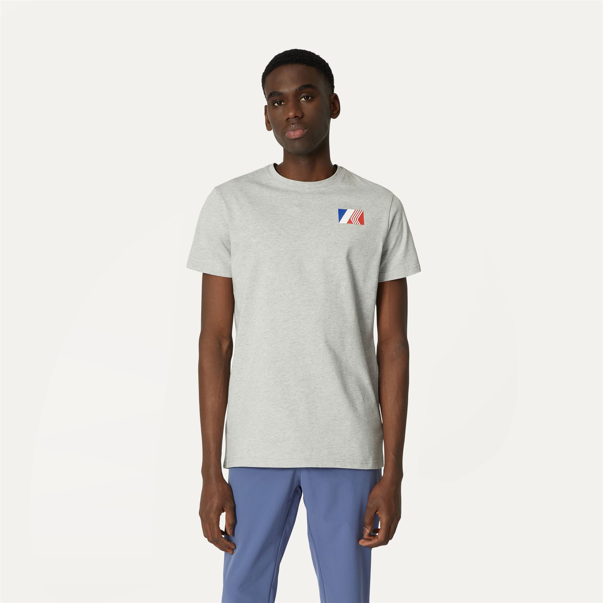 T-Shirts & Top_MAN_ODOM LOGO BOX_T-Shirt_GREY MEL - Commercial 4