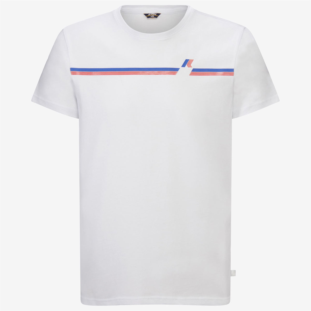 T-Shirts & Top_MAN_ODOM LOGO STRIPES_T-Shirt_White - Commercial 1