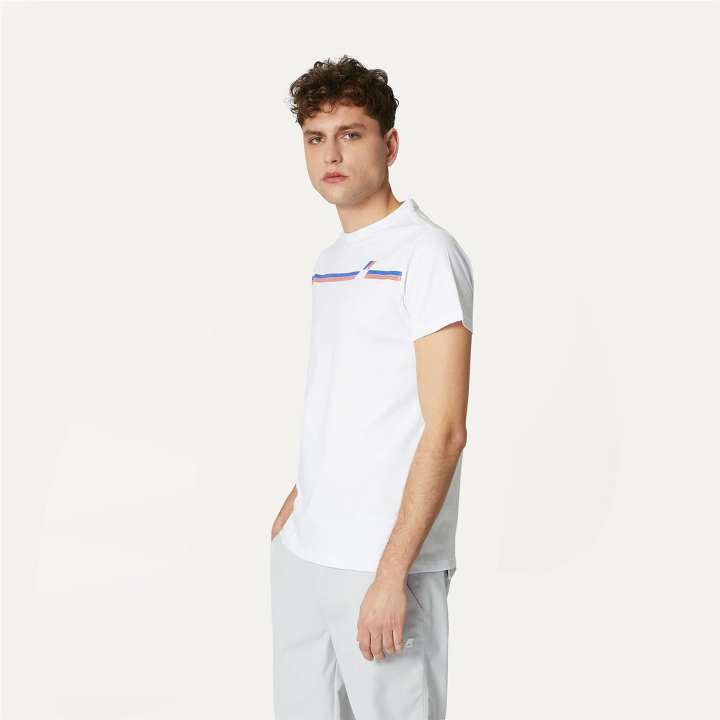 T-Shirts & Top_MAN_ODOM LOGO STRIPES_T-Shirt_White - Commercial 5