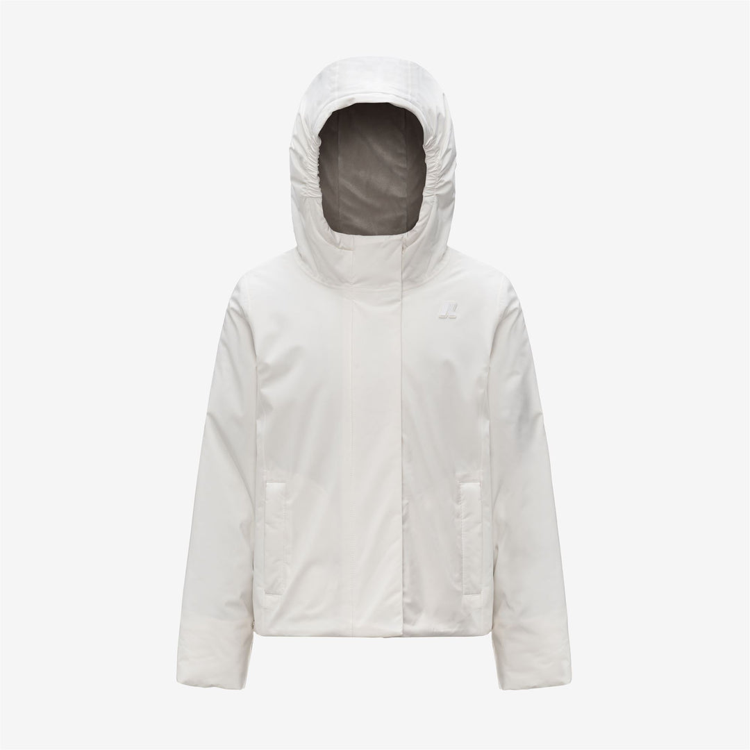 White Girl's Short Jacket with Soft Touch Fabric 01