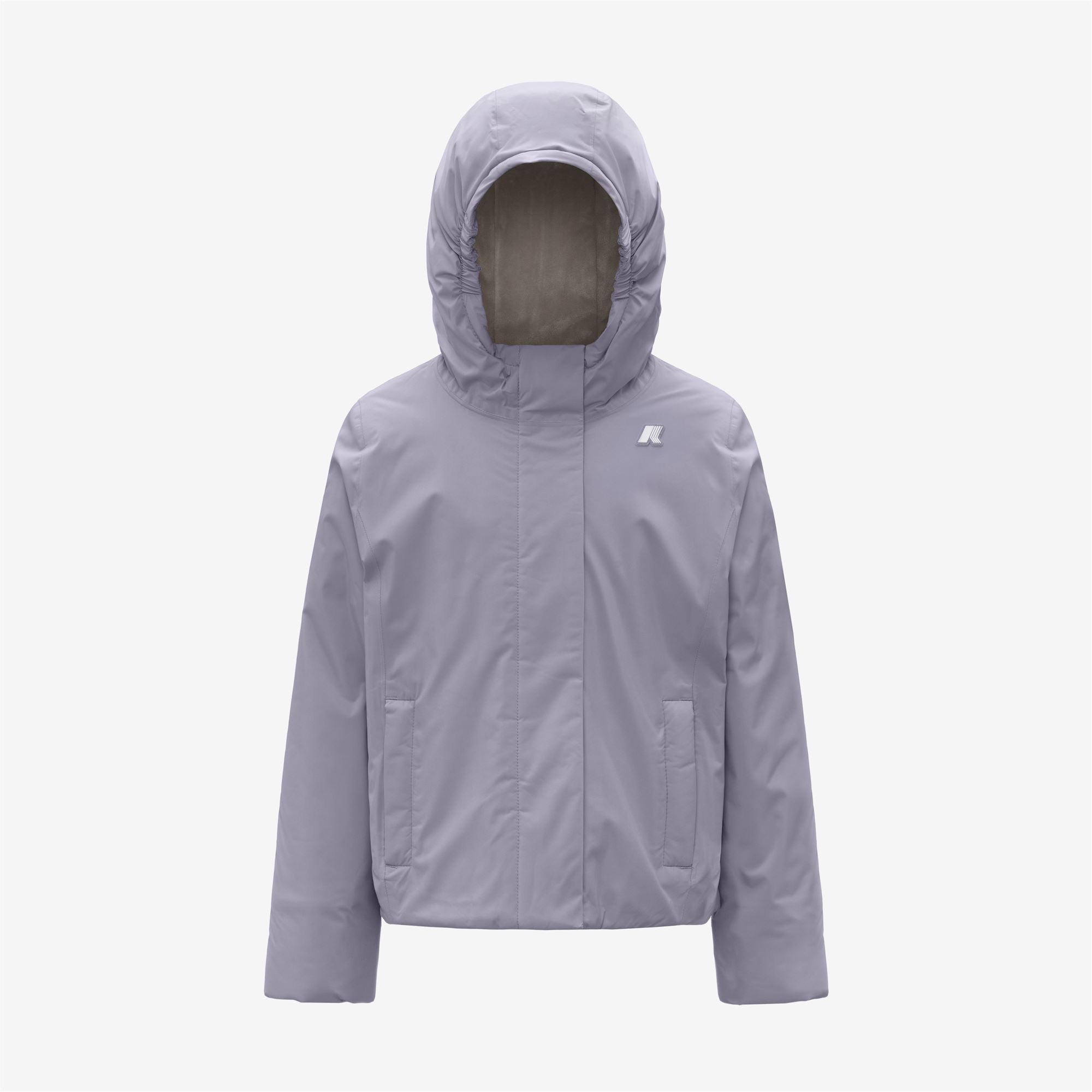 Jackets_GIRL_P. LILY SOFT TOUCH MARMOTTA_Short_Violet Lavender - Grey Goat - Commercial 1