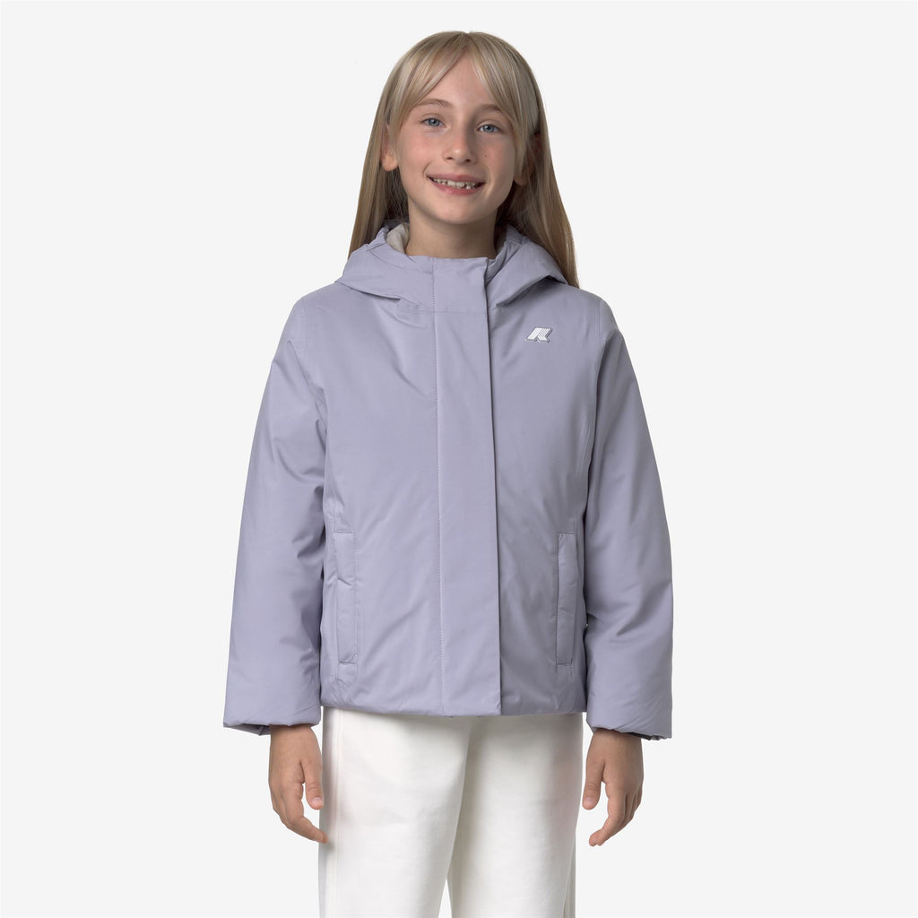 Jackets_GIRL_P. LILY SOFT TOUCH MARMOTTA_Short_Violet Lavender - Grey Goat - Commercial 4