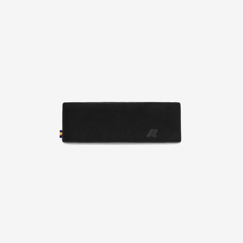 Black Grey Unisex Ski Headband in Soft Polyester 02