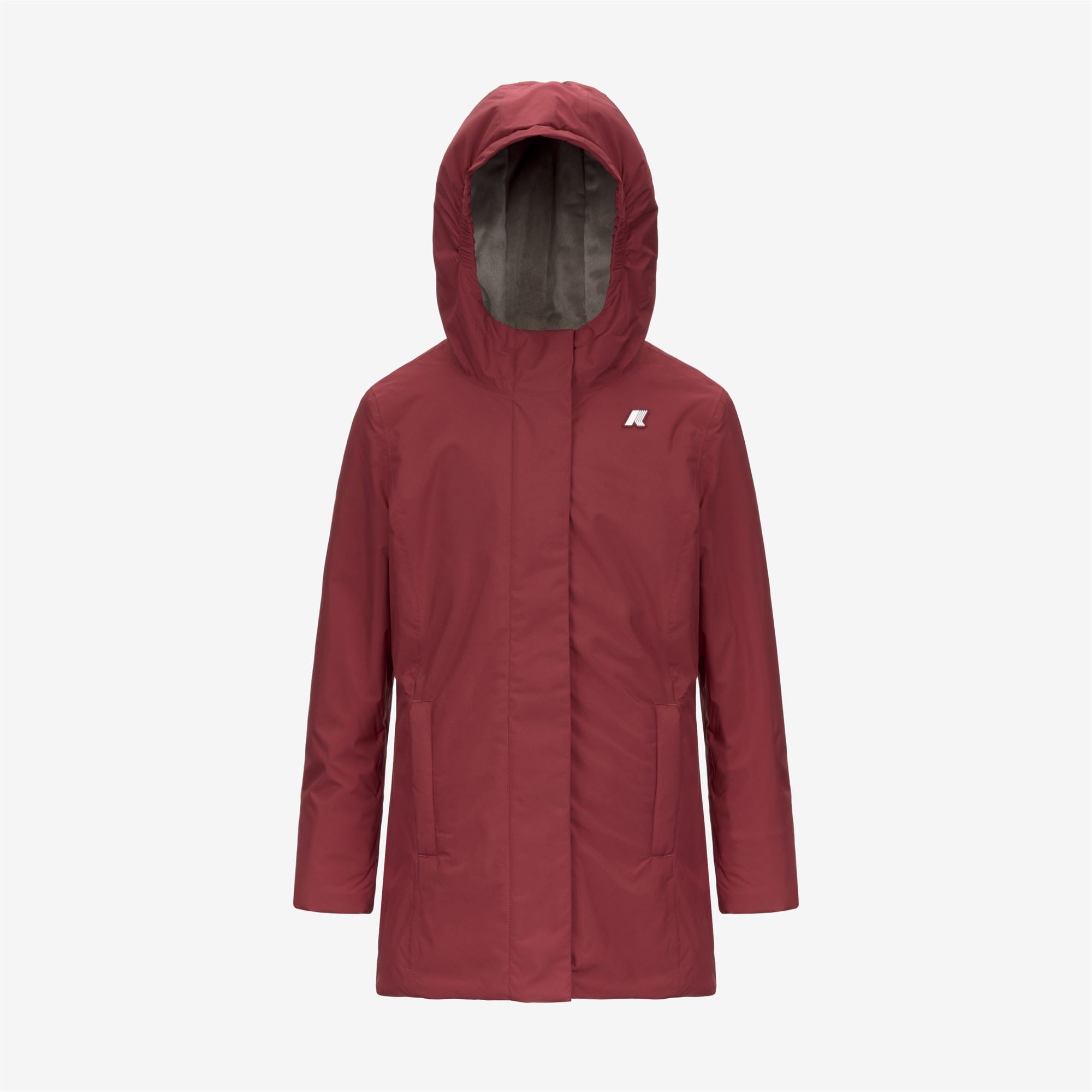 Jackets_GIRL_P. DENISE SOFT TOUCH MARMOTTA_Mid_Red Syrah - Grey Goat - Commercial 1