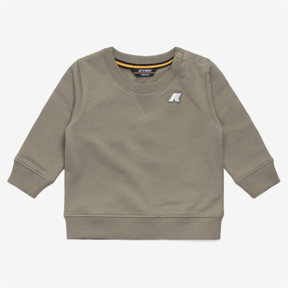 Completo pantaloni e maglione unisex verde per bambini 02