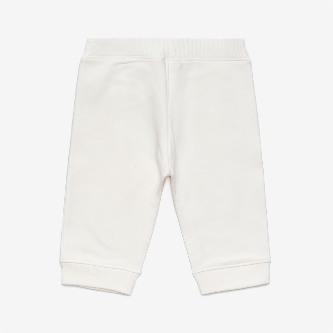 Completo felpa e pantaloni in pile unisex bianco per bambini main