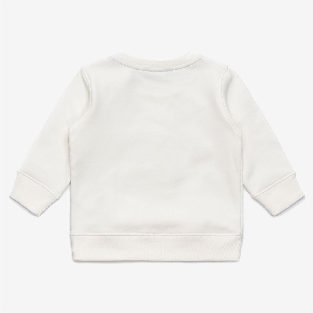 Completo felpa e pantaloni in pile unisex bianco per bambini main