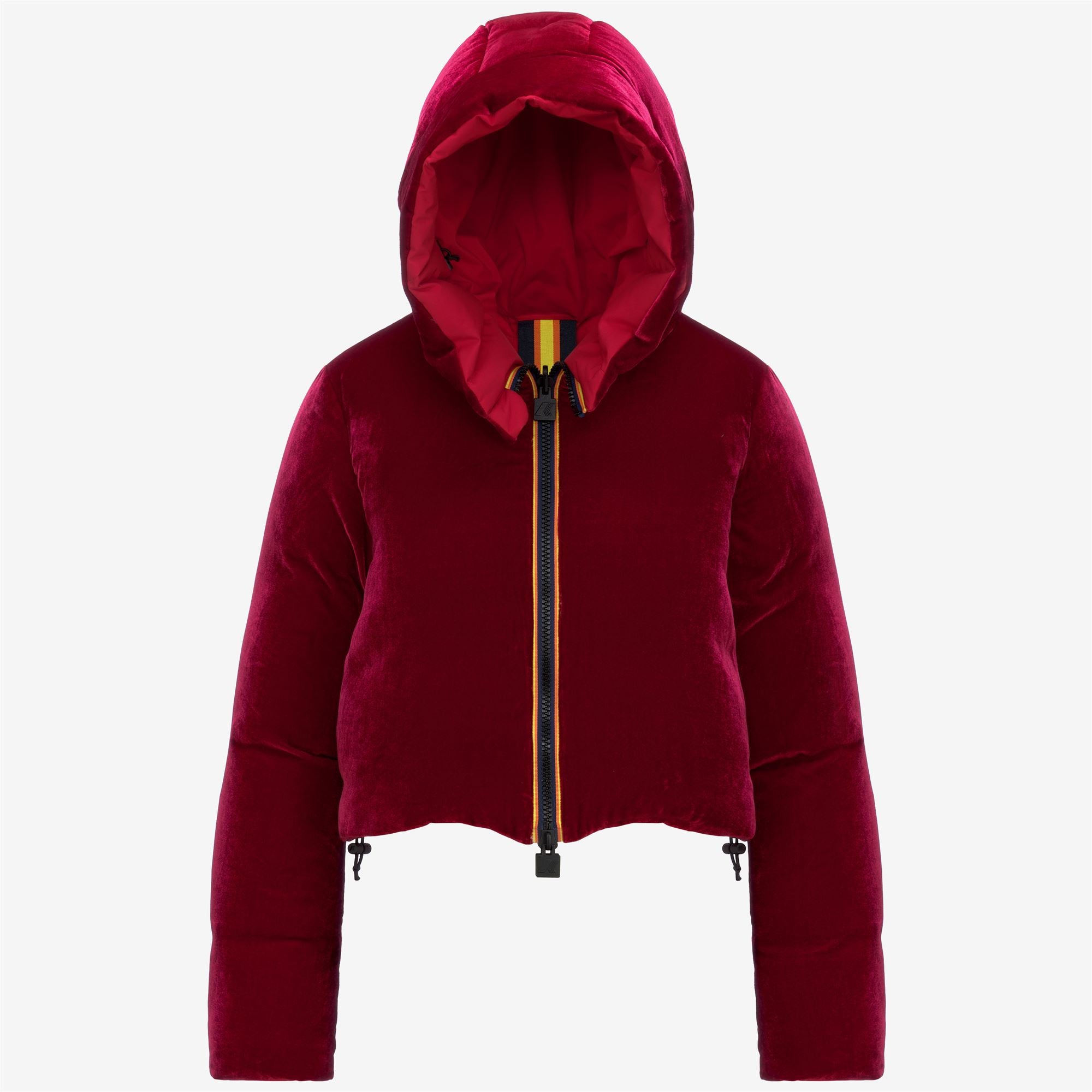 Jackets_WOMAN_BRIEN VELVET THERMO DOUBLE_Short_RED EMBOLDENED - Commercial 1