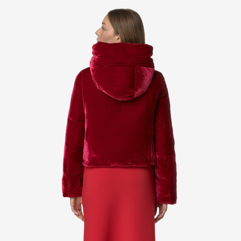 Jackets_WOMAN_BRIEN VELVET THERMO DOUBLE_Short_RED EMBOLDENED - Commercial 6