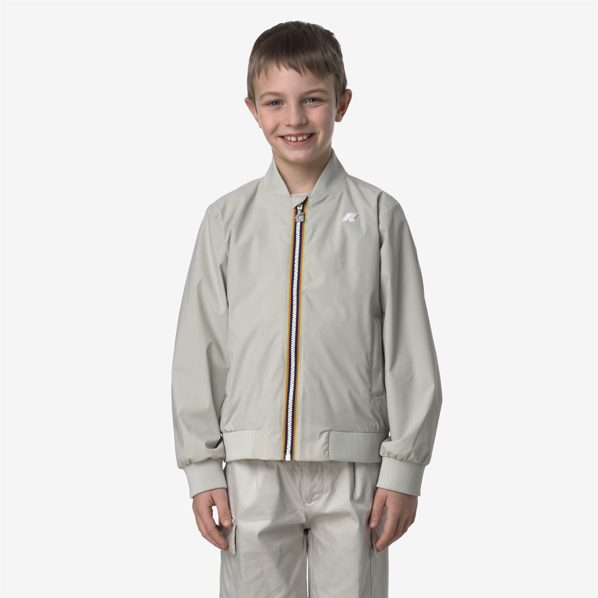 Jackets_KID UNISEX_P. AORELIAN STRETCH  NYLON JERSEY_Mid_BEIGE LT - Commercial 4