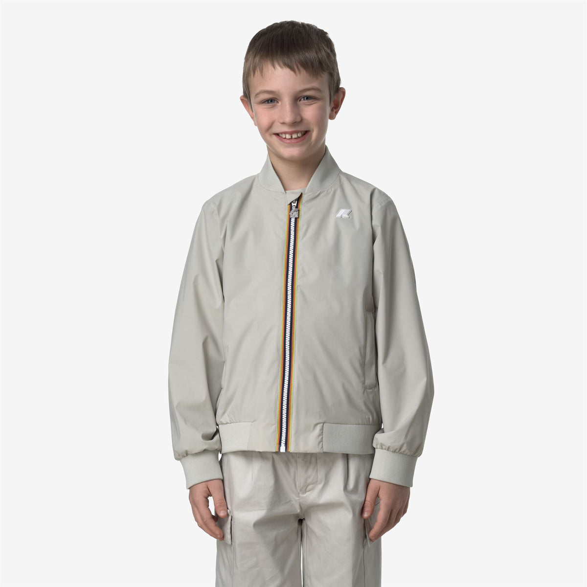 Jackets_KID UNISEX_P. AORELIAN STRETCH  NYLON JERSEY_Mid_BEIGE LT - Commercial 4