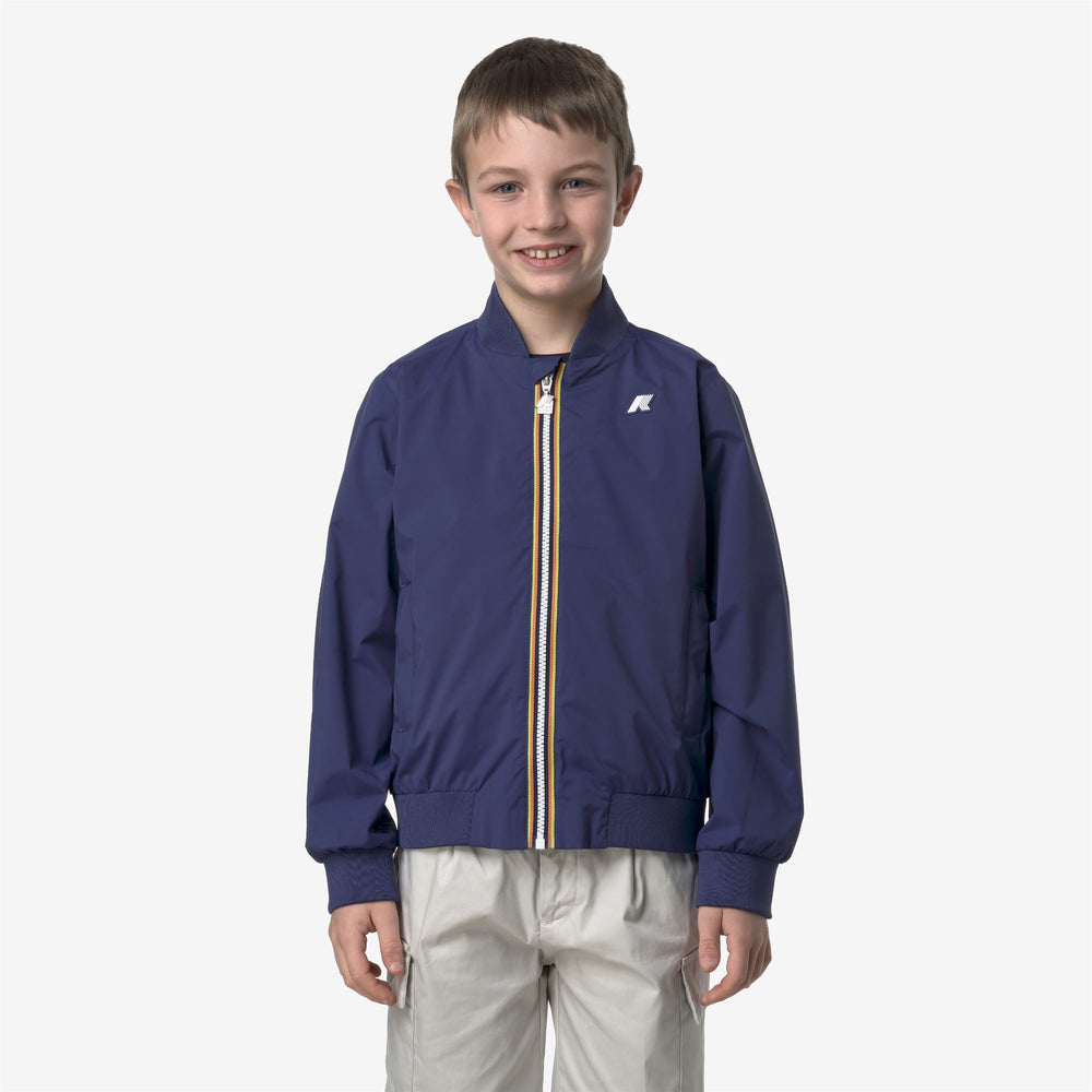 Deep Cobalt Unisex Kids Mid Weather Jacket 02