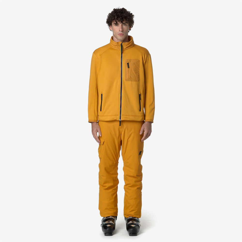 Yellow Men's Ski Pants with Eco PrimaLoft Insulation 02