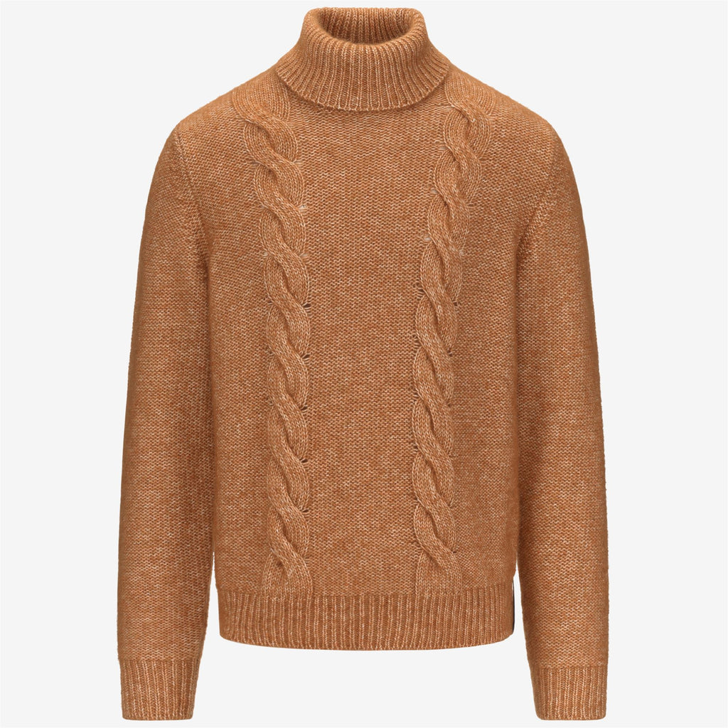 Knitwear_MAN_CIRAL_Pull Over_Orange - Off White - Commercial 1