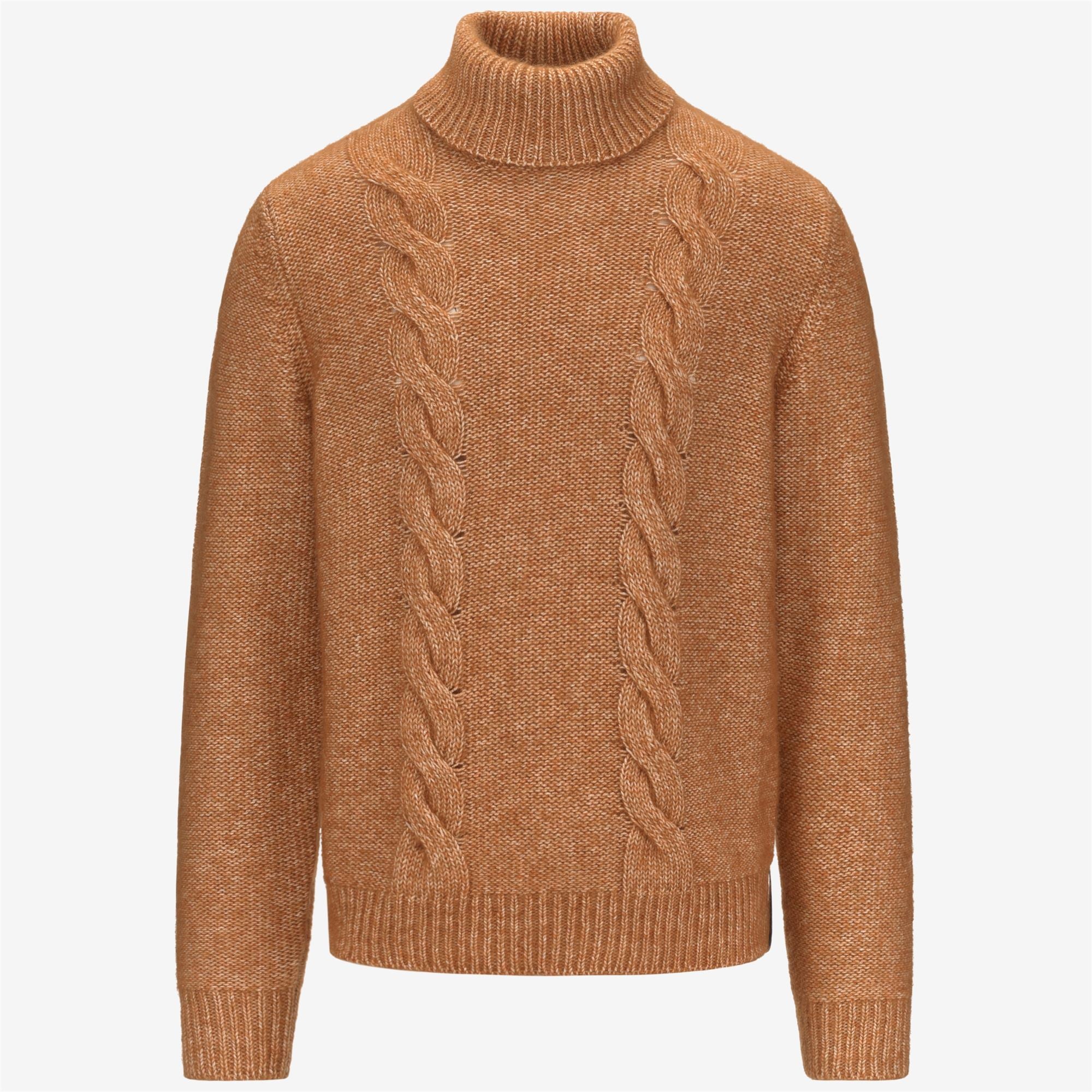 Knitwear_MAN_CIRAL_Pull Over_Orange - Off White - Commercial 1