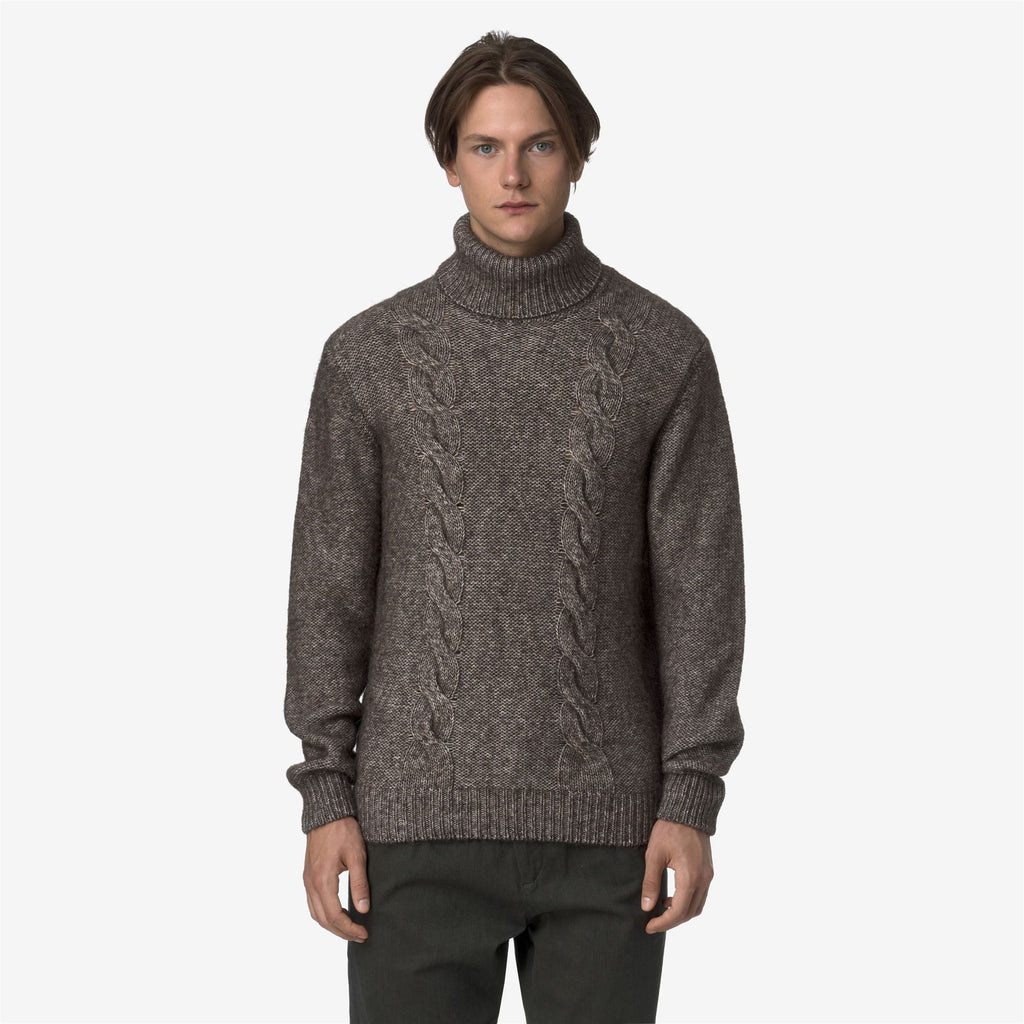 Knitwear_MAN_CIRAL_Pull Over_Black Olive - Off White - Commercial 4