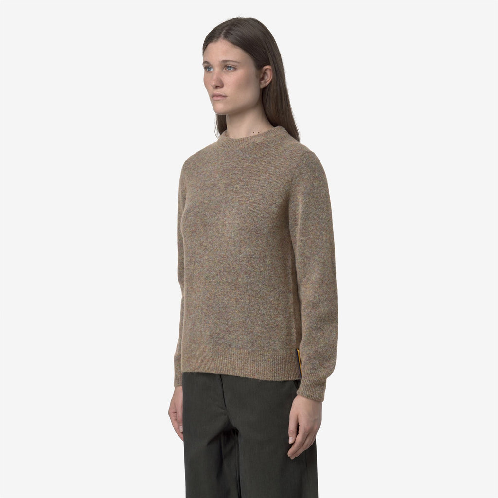 Knitwear_WOMAN_CLARISSE WOOL STRETCH_Pull Over_Pink Dust Mix - Commercial 5