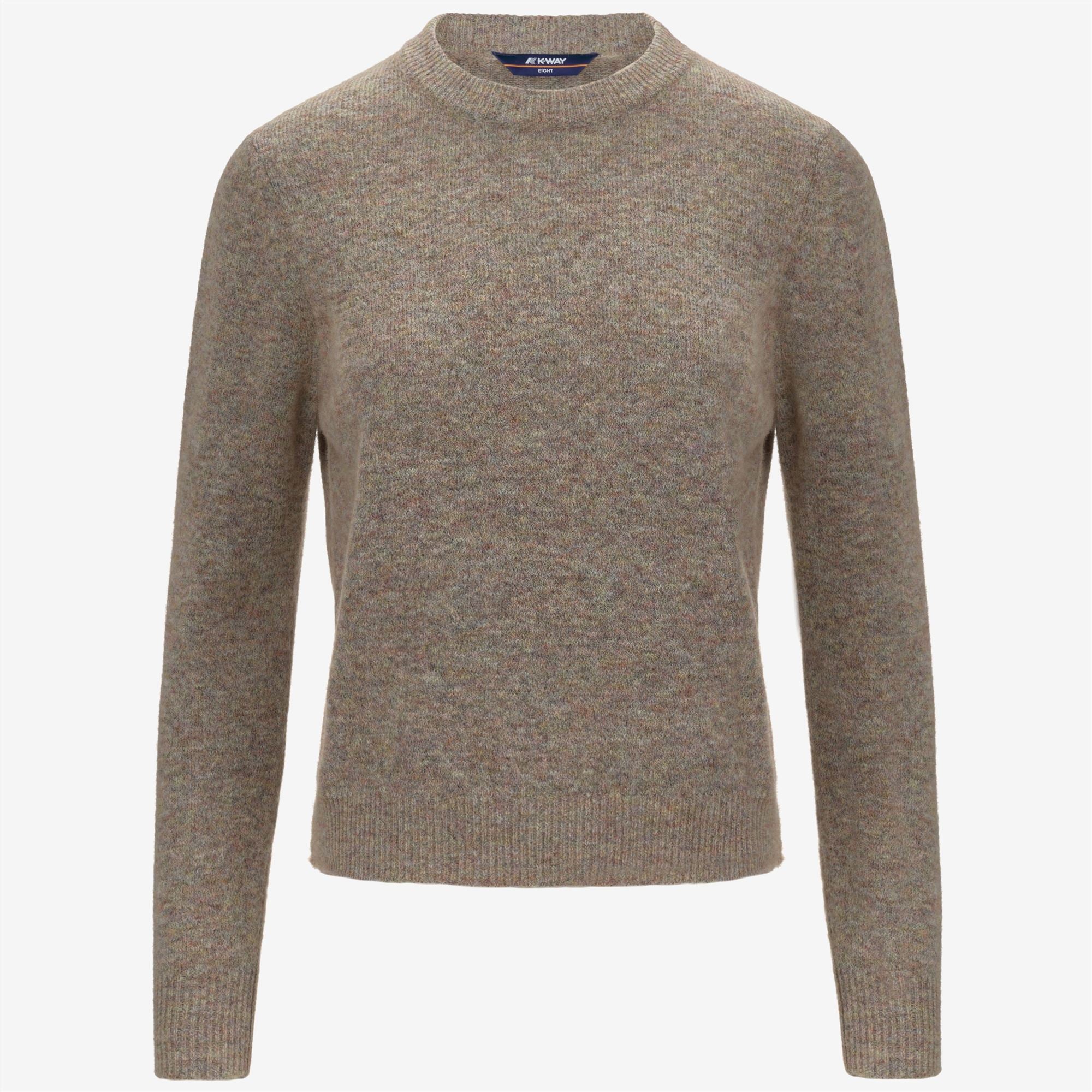 Knitwear_WOMAN_CLARISSE WOOL STRETCH_Pull Over_Pink Dust Mix - Commercial 1