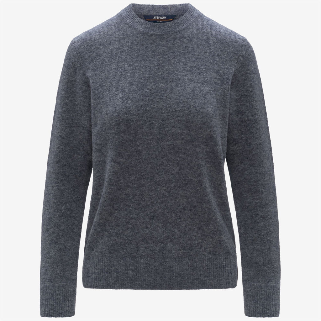 Knitwear_WOMAN_CLARISSE WOOL STRETCH_Pull Over_Blue Wild Mix - Commercial 1