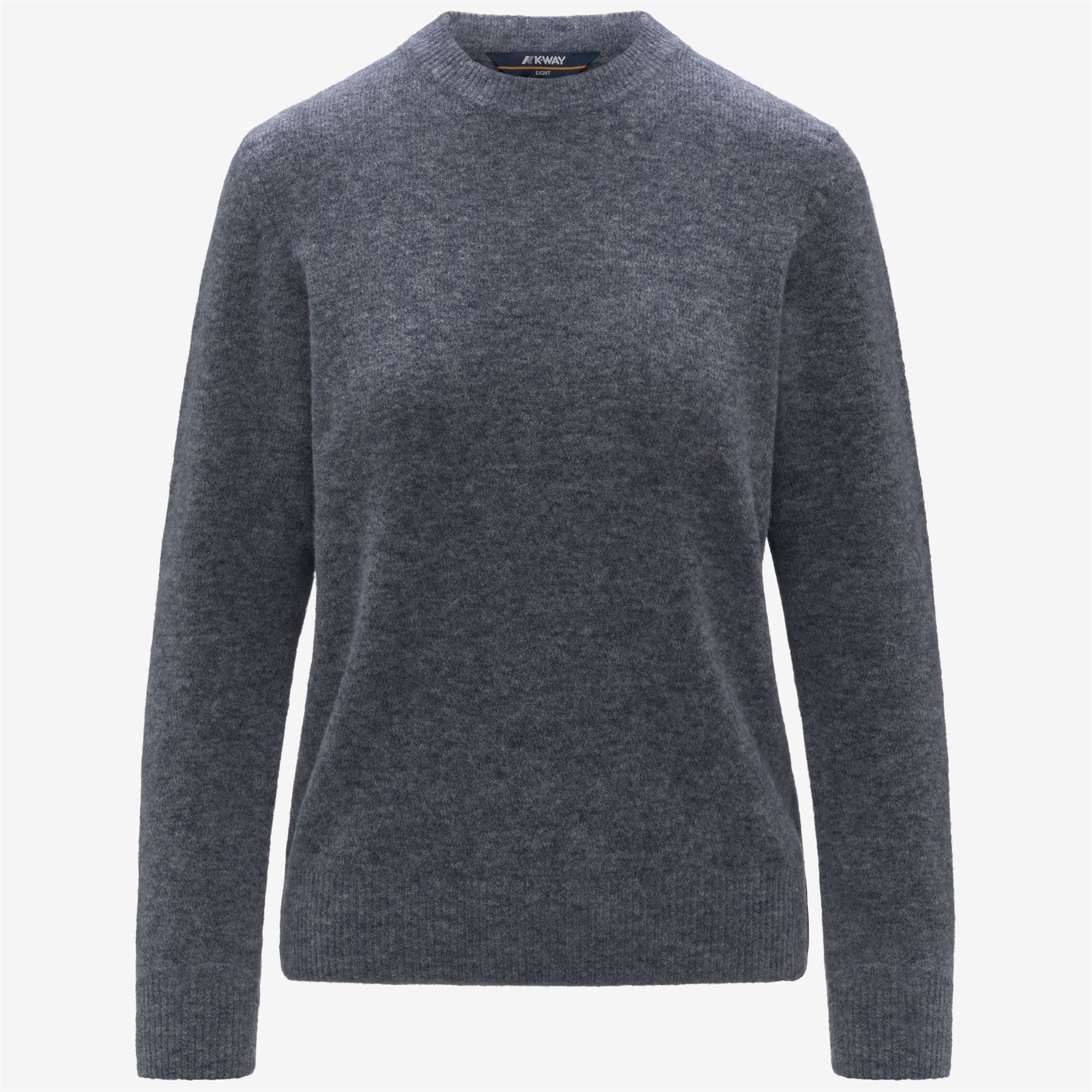 Knitwear_WOMAN_CLARISSE WOOL STRETCH_Pull Over_Blue Wild Mix - Commercial 1
