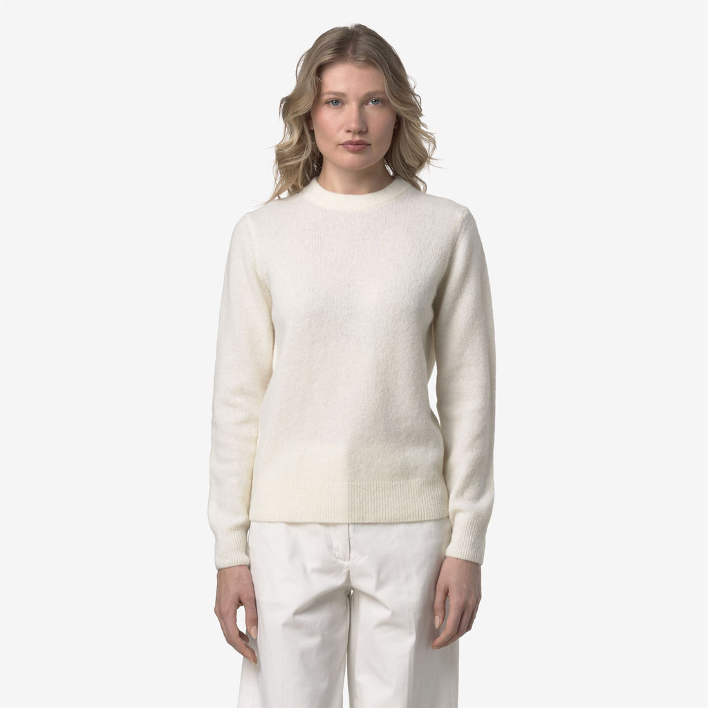 Knitwear_WOMAN_CLARISSE WOOL STRETCH_Pull Over_White Gardenia - Commercial 4