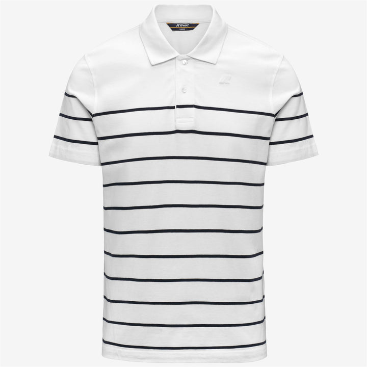 LAYO-FRENCH JERSEY YARN DYED - Polo Shirts - Polo - Man - WHITE-BLUE DEPTH 1