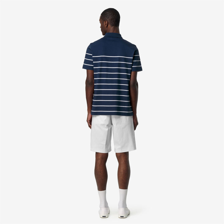 LAYO-FRENCH JERSEY YARN DYED - Polo Shirts - Polo - Uomo - BLUE INSIGNIA-WHITE 5