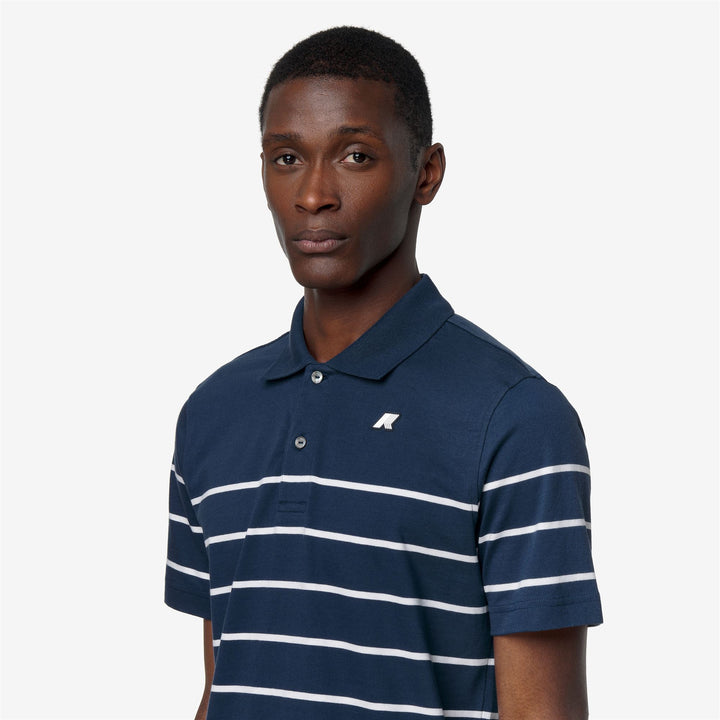 LAYO-FRENCH JERSEY YARN DYED - Polo Shirts - Polo - Uomo - BLUE INSIGNIA-WHITE 2