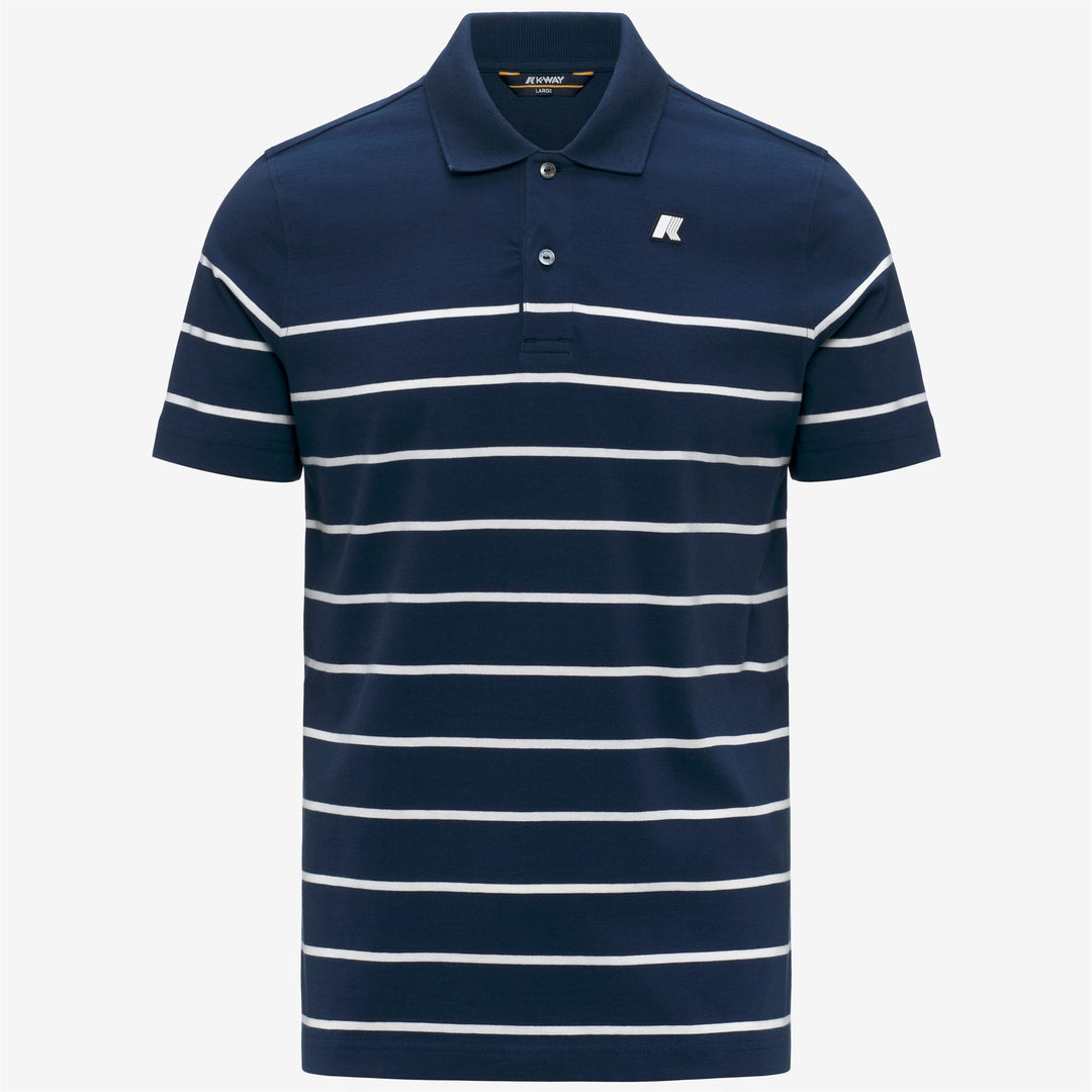 LAYO-FRENCH JERSEY YARN DYED - Polo Shirts - Polo - Man - BLUE INSIGNIA-WHITE 01