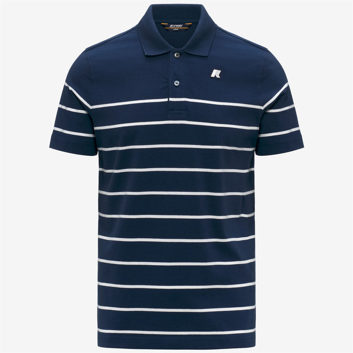 LAYO-FRENCH JERSEY YARN DYED - Polo Shirts - Polo - Uomo - BLUE INSIGNIA-WHITE 1