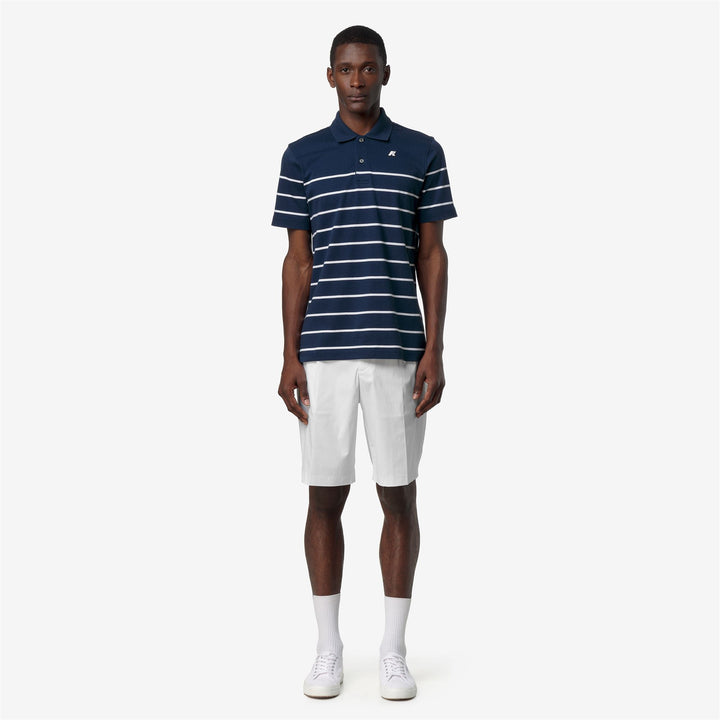LAYO-FRENCH JERSEY YARN DYED - Polo Shirts - Polo - Uomo - BLUE INSIGNIA-WHITE 3