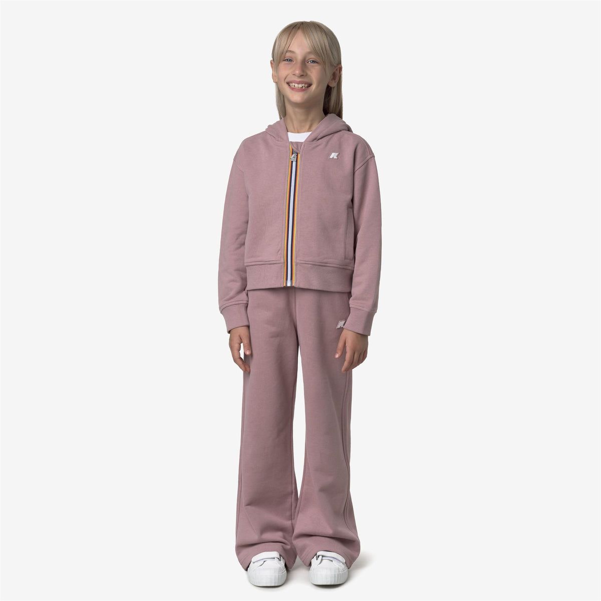 Pants_GIRL_P. GIN FLEECE PEACH_Sport Trousers_Rose Pinkish - Commercial 4