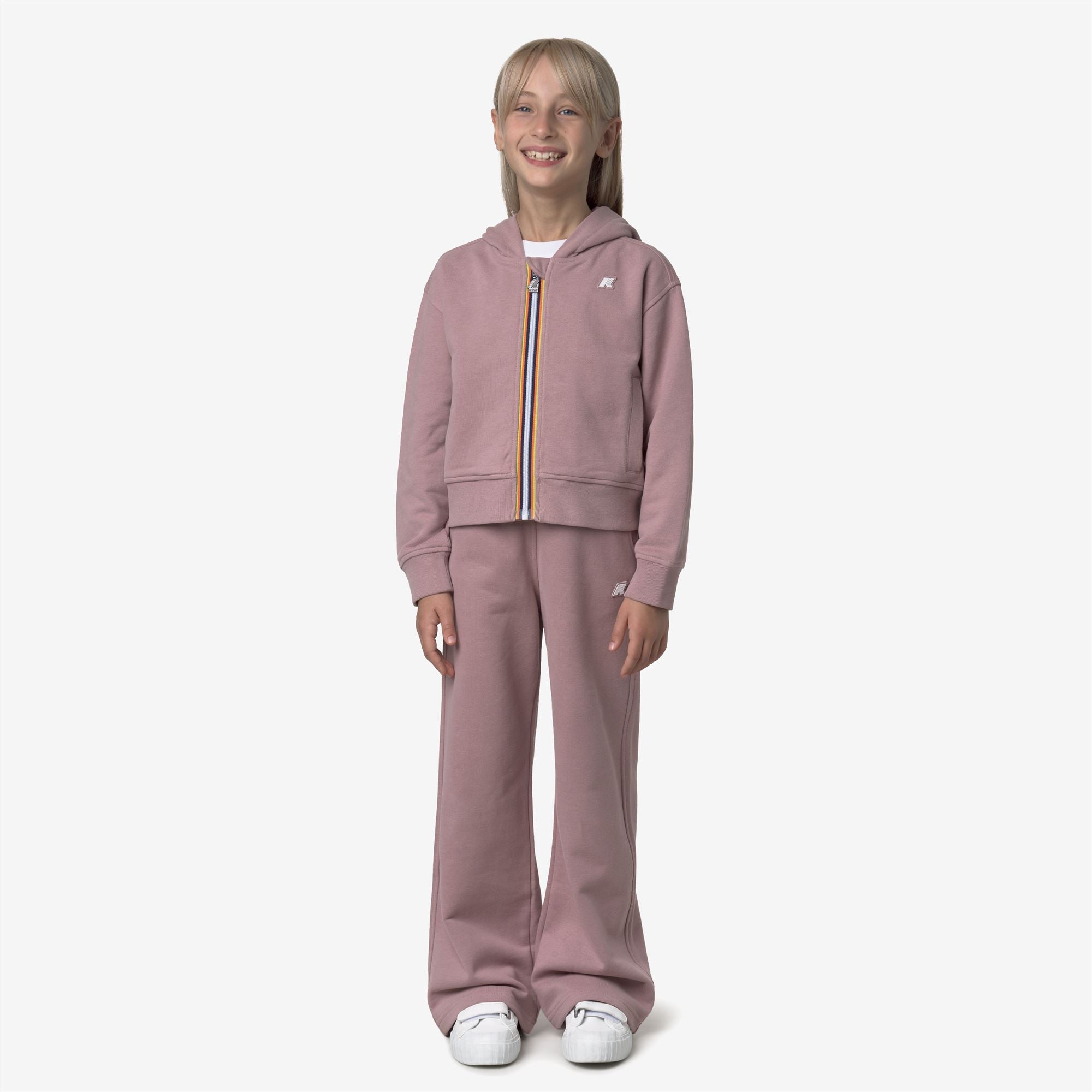 Pants_GIRL_P. GIN FLEECE PEACH_Sport Trousers_Rose Pinkish - Commercial 4
