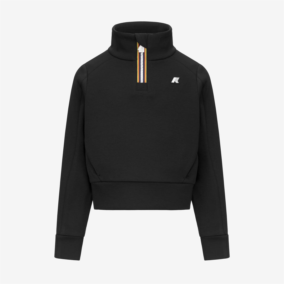 Sudadera ligera con capucha y bolsillos para niña, de forro polar, color negro 01